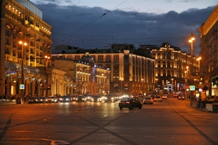 Liikennettä Moskovassa